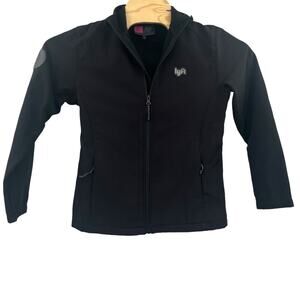 Lyft 1K Drives Softshell Drivers Jacket Womens Large Full Black Zip
